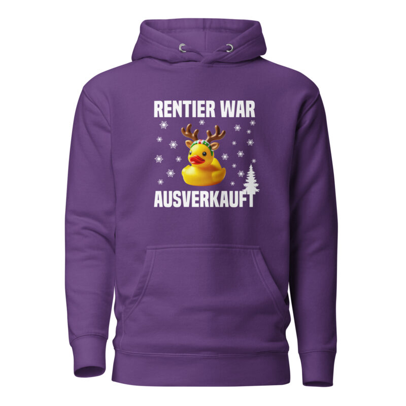 Rentier war ausverkauft Ente als Rudolph Unisex-Hoodie – Hoodies – klamottn.de