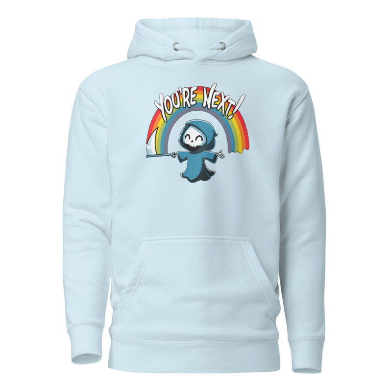 „You’re Next!“ Sensenmann Unisex-Hoodie