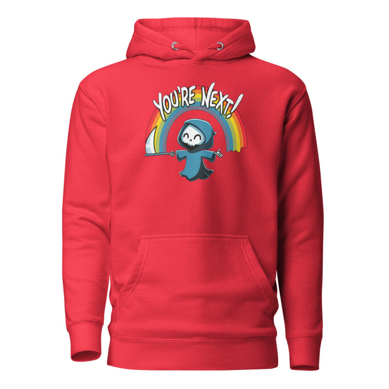 „You’re Next!“ Sensenmann Unisex-Hoodie