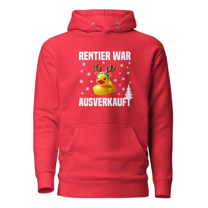 Rentier war ausverkauft Ente als Rudolph Unisex-Hoodie – Hoodies – klamottn.de