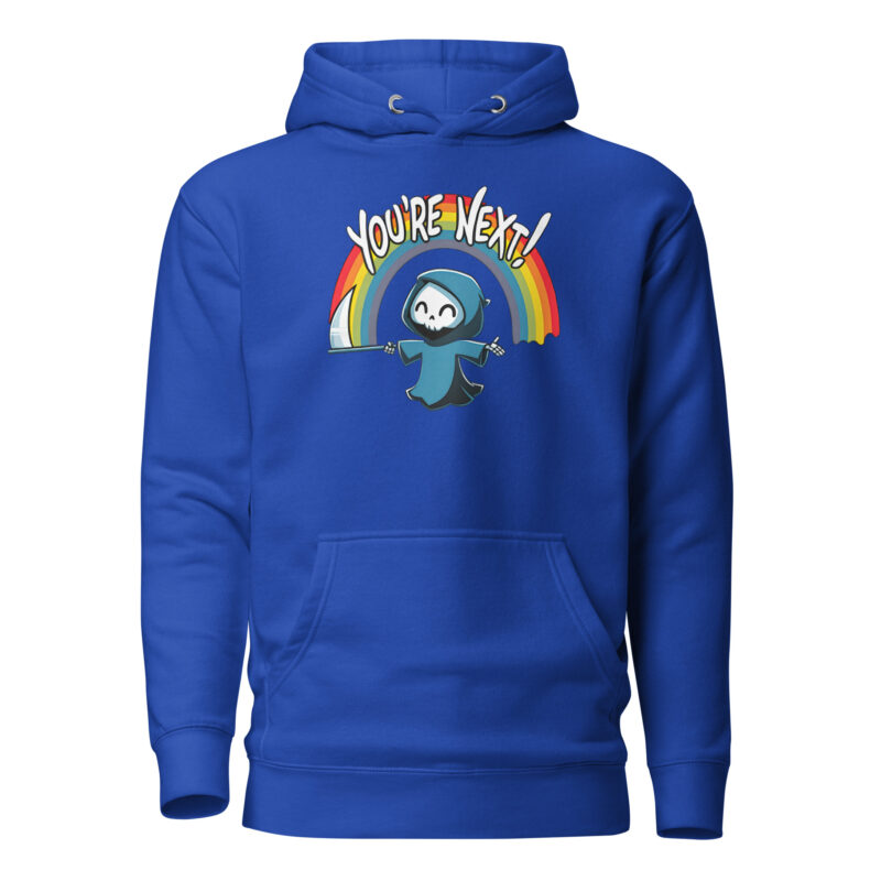 „You’re Next!“ Sensenmann Unisex-Hoodie