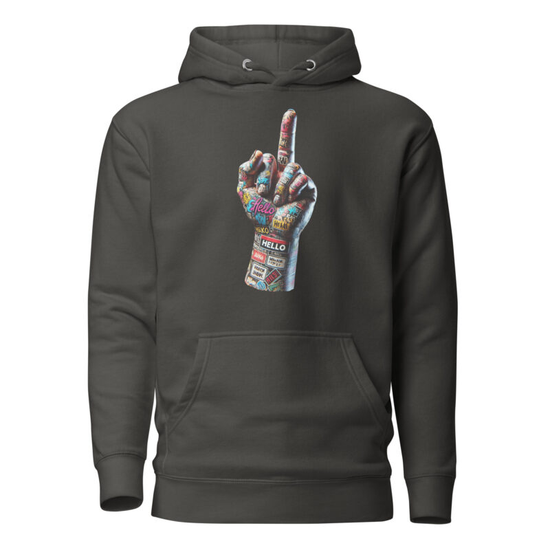 Urban Street Art Style Fick dich Fuck you Graffiti Hand Unisex-Hoodie – Hoodies – klamottn.de