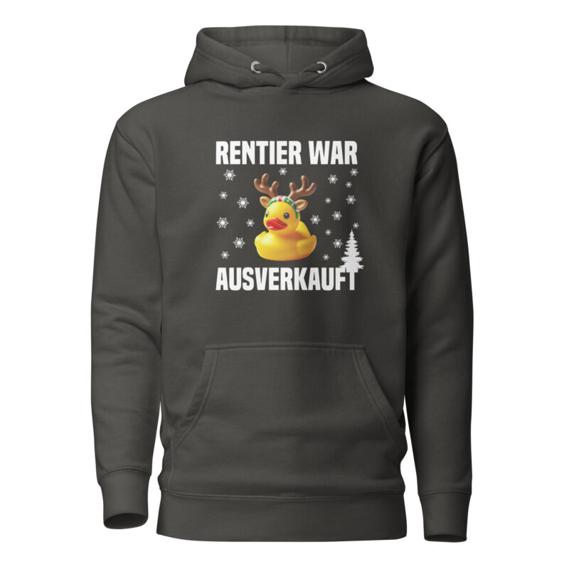 Rentier war ausverkauft Ente als Rudolph Unisex-Hoodie – Hoodies – klamottn.de