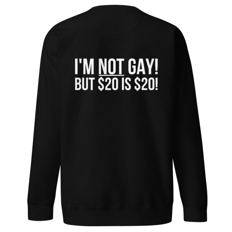 I'm not gay but $20 is $20 Unisex-Sweatshirt – Sweatshirts – klamottn.de