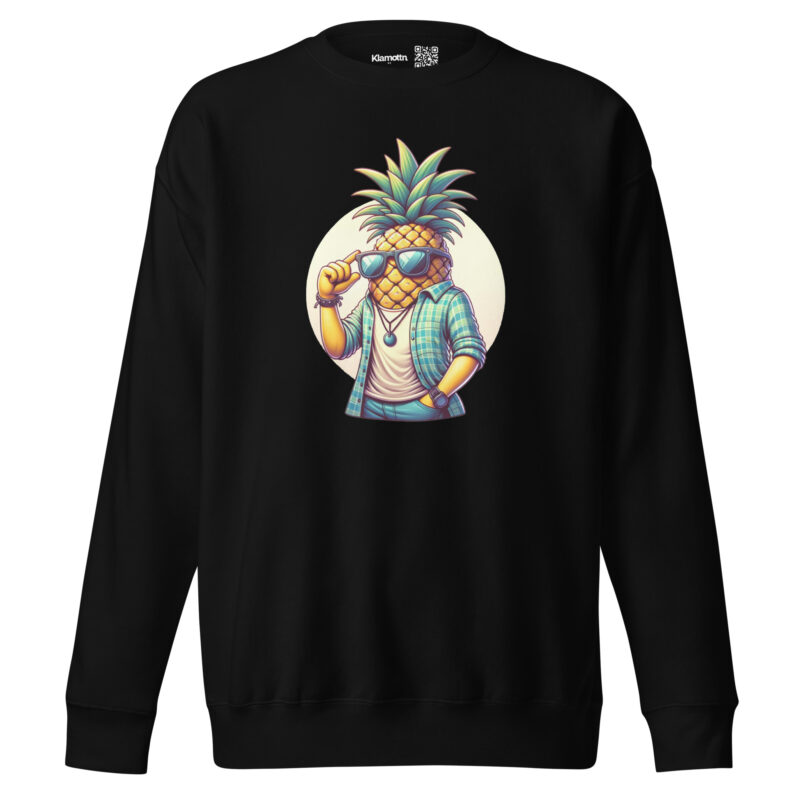 Coole Ananas mit Sonnenbrille Unisex-Sweatshirt