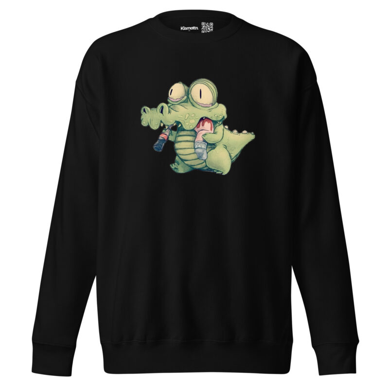 Krokodil mit Cola und "Snack" Unisex-Sweatshirt – Sweatshirts – klamottn.de