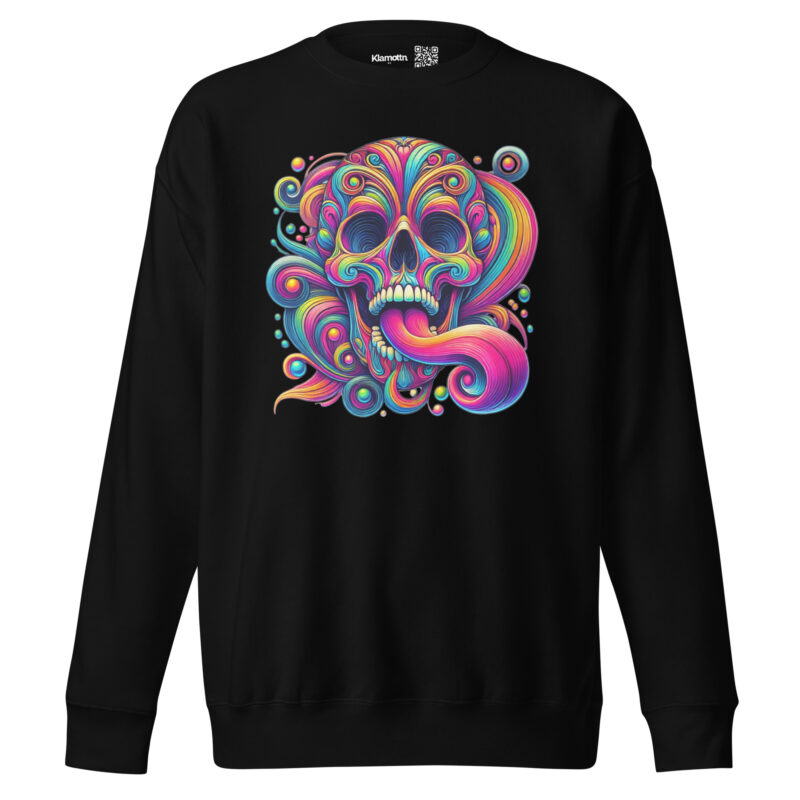 Psychedelischer Totenkopf Unisex-Sweatshirt – Sweatshirts – klamottn.de