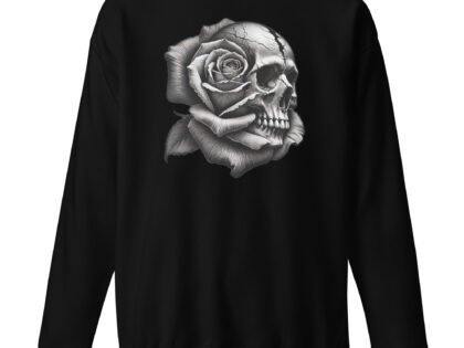 Monochromer Schädel mit Rose Unisex-Sweatshirt – Sweatshirts – klamottn.de Monochromer Schädel mit Rose Unisex-Sweatshirt – Sweatshirts – klamottn.de