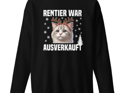 Rentier war ausverkauft Katze als Rudolph Unisex-Sweatshirt – Sweatshirts – klamottn.de Rentier war ausverkauft Katze als Rudolph Unisex-Sweatshirt – Sweatshirts – klamottn.de