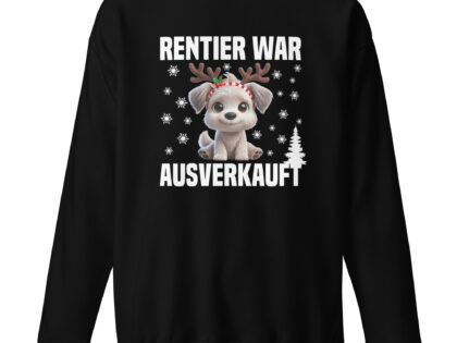Rentier war ausverkauft Hund als Rudolph Unisex-Sweatshirt – Sweatshirts – klamottn.de Rentier war ausverkauft Hund als Rudolph Unisex-Sweatshirt – Sweatshirts – klamottn.de
