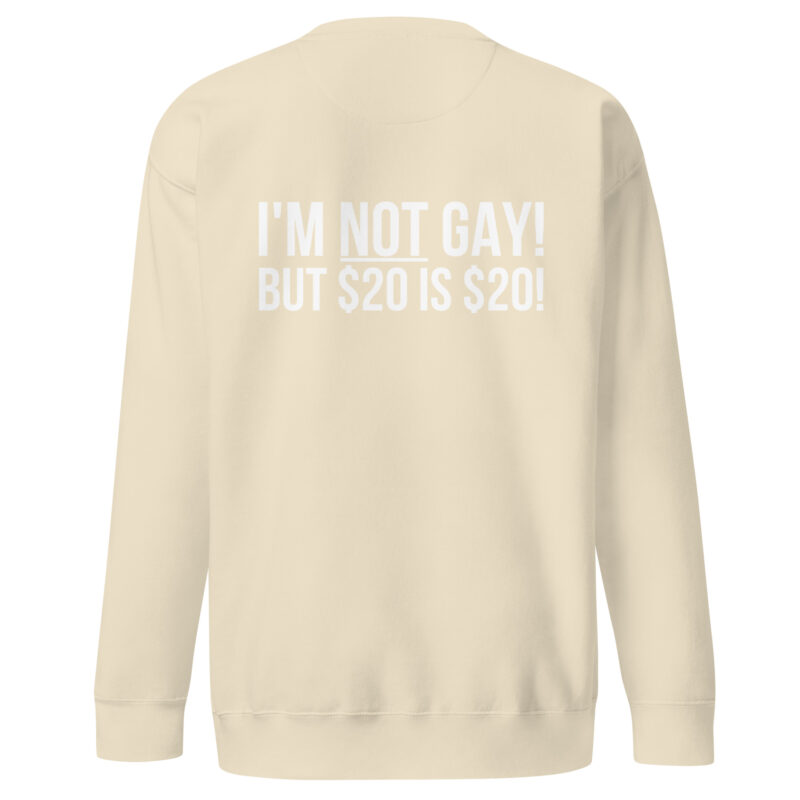 I'm not gay but $20 is $20 Unisex-Sweatshirt – Sweatshirts – klamottn.de