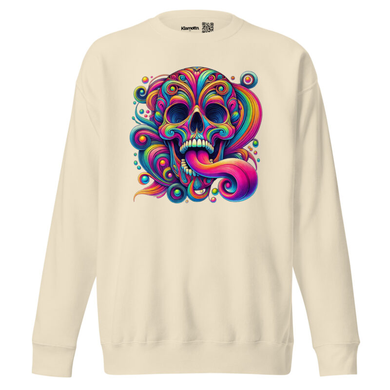 Psychedelischer Totenkopf Unisex-Sweatshirt – Sweatshirts – klamottn.de