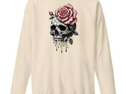 Schädel mit blutroter Rose Unisex-Sweatshirt – Sweatshirts – klamottn.de Schädel mit blutroter Rose Unisex-Sweatshirt – Sweatshirts – klamottn.de