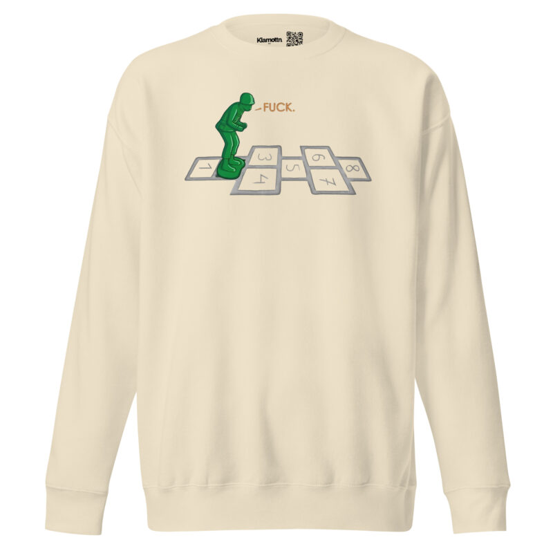 Soldat im Hüpfspiel Unisex-Sweatshirt