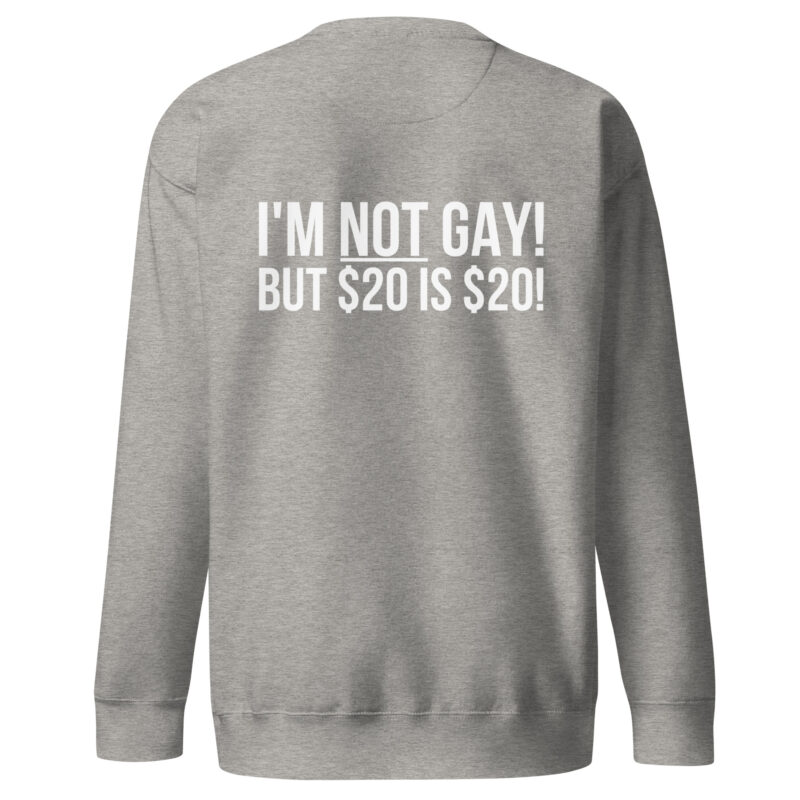 I'm not gay but $20 is $20 Unisex-Sweatshirt – Sweatshirts – klamottn.de