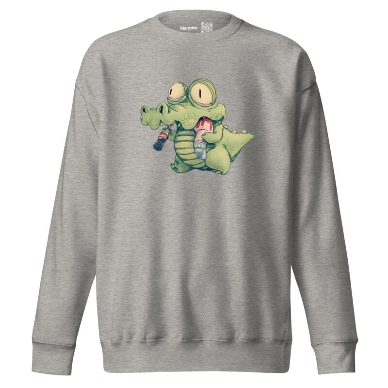 Krokodil mit Cola und "Snack" Unisex-Sweatshirt – Sweatshirts – klamottn.de