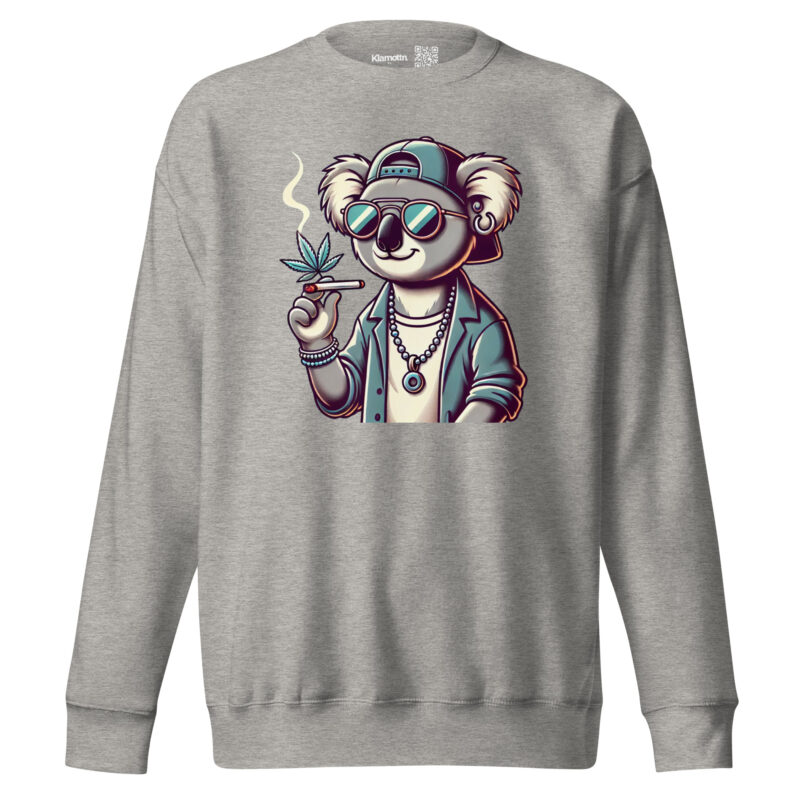 Entspannter Koala mit Joint Unisex-Sweatshirt – Sweatshirts – klamottn.de