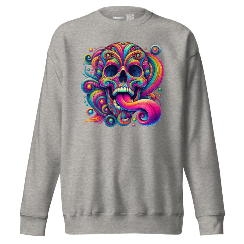 Psychedelischer Totenkopf Unisex-Sweatshirt – Sweatshirts – klamottn.de