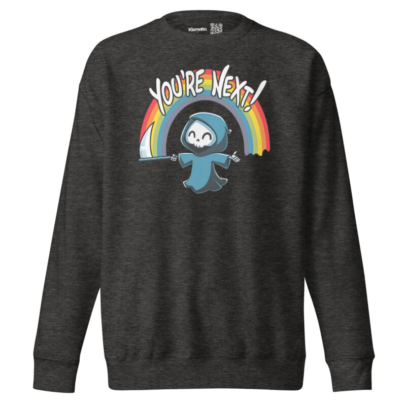 „You’re Next!“ Sensenmann Unisex-Sweatshirt – Sweatshirts – klamottn.de