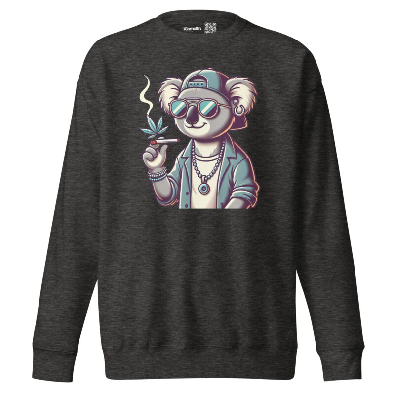 Entspannter Koala mit Joint Unisex-Sweatshirt – Sweatshirts – klamottn.de