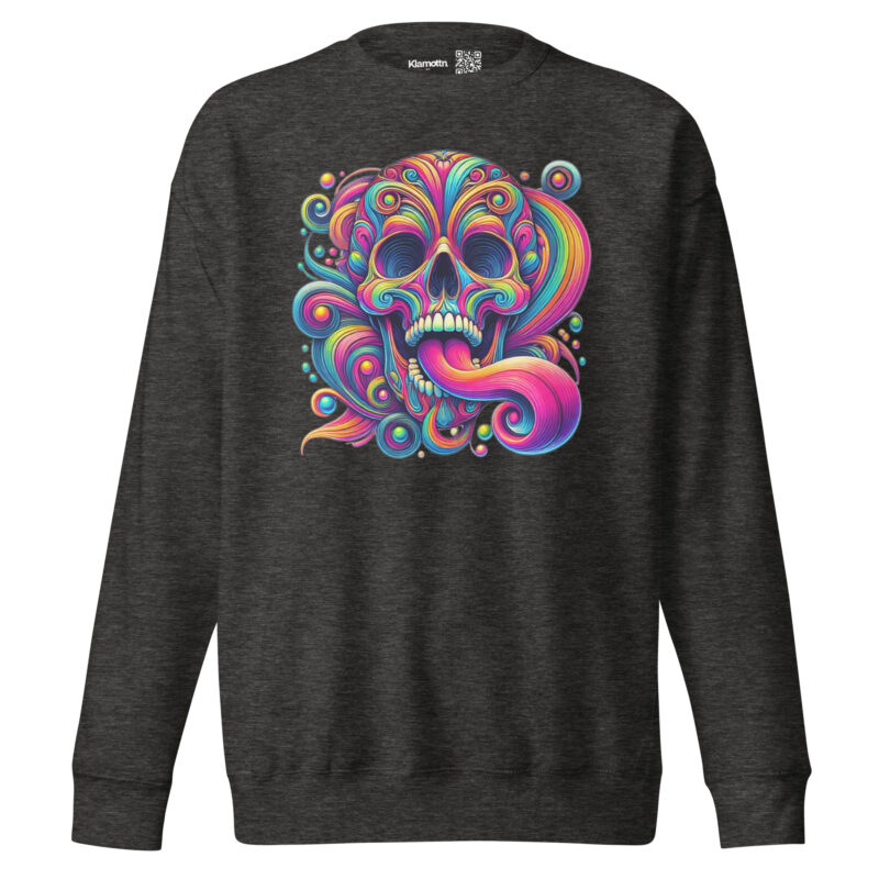 Psychedelischer Totenkopf Unisex-Sweatshirt – Sweatshirts – klamottn.de