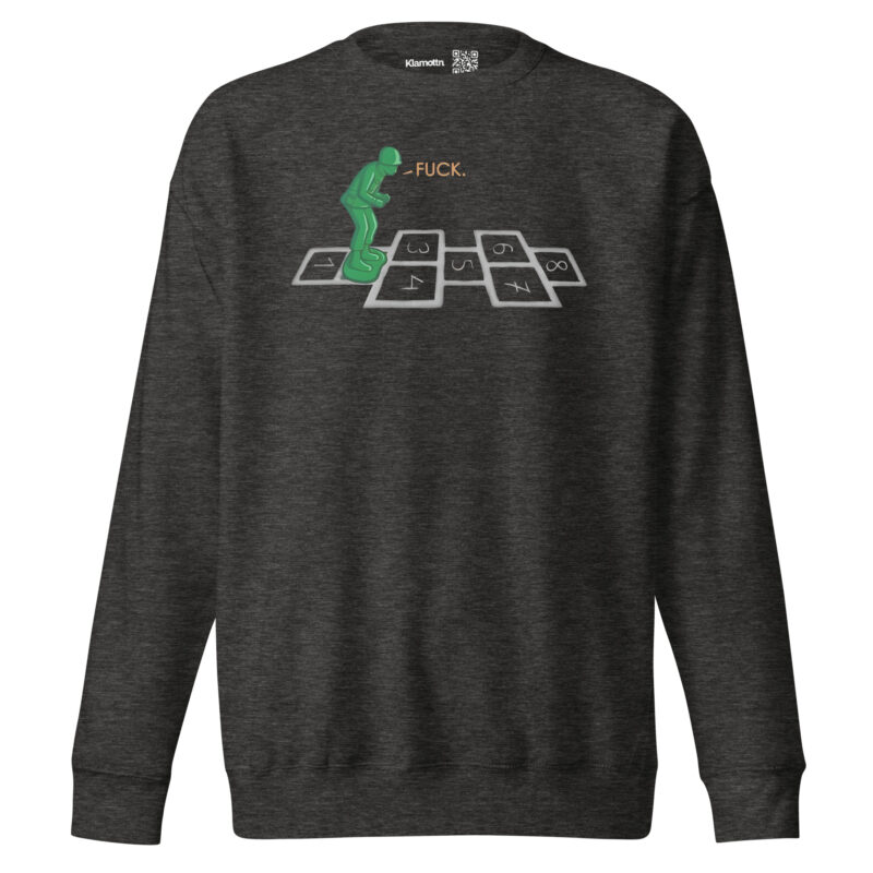 Soldat im Hüpfspiel Unisex-Sweatshirt