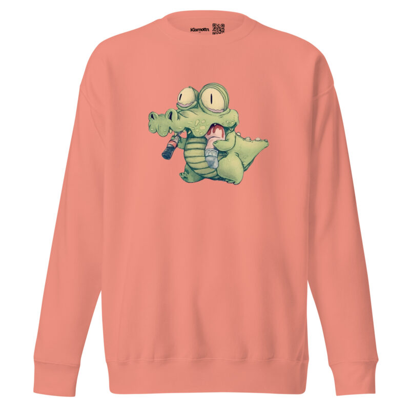 Krokodil mit Cola und "Snack" Unisex-Sweatshirt – Sweatshirts – klamottn.de