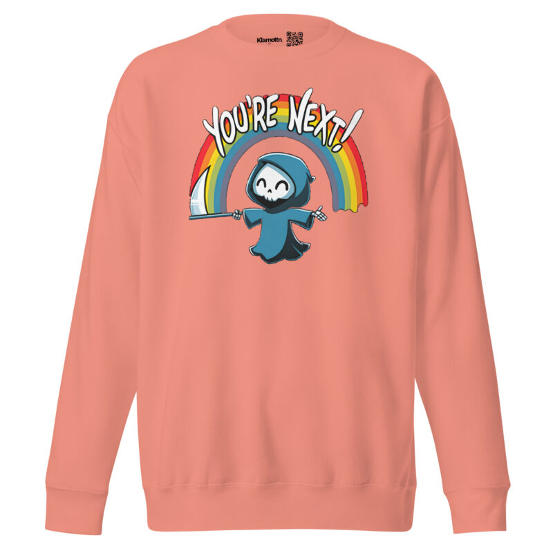 „You’re Next!“ Sensenmann Unisex-Sweatshirt – Sweatshirts – klamottn.de