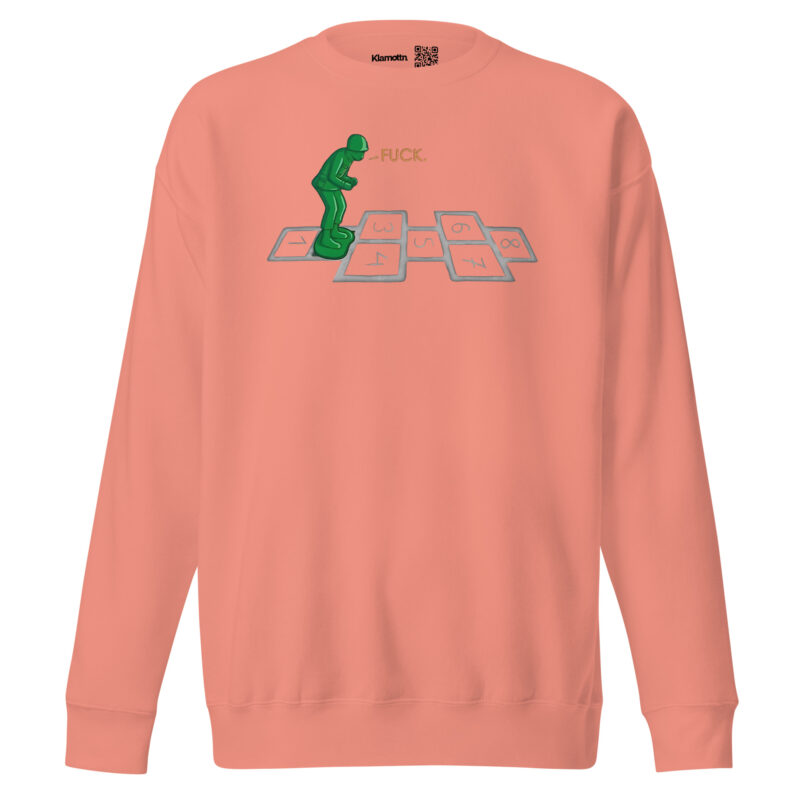 Soldat im Hüpfspiel Unisex-Sweatshirt