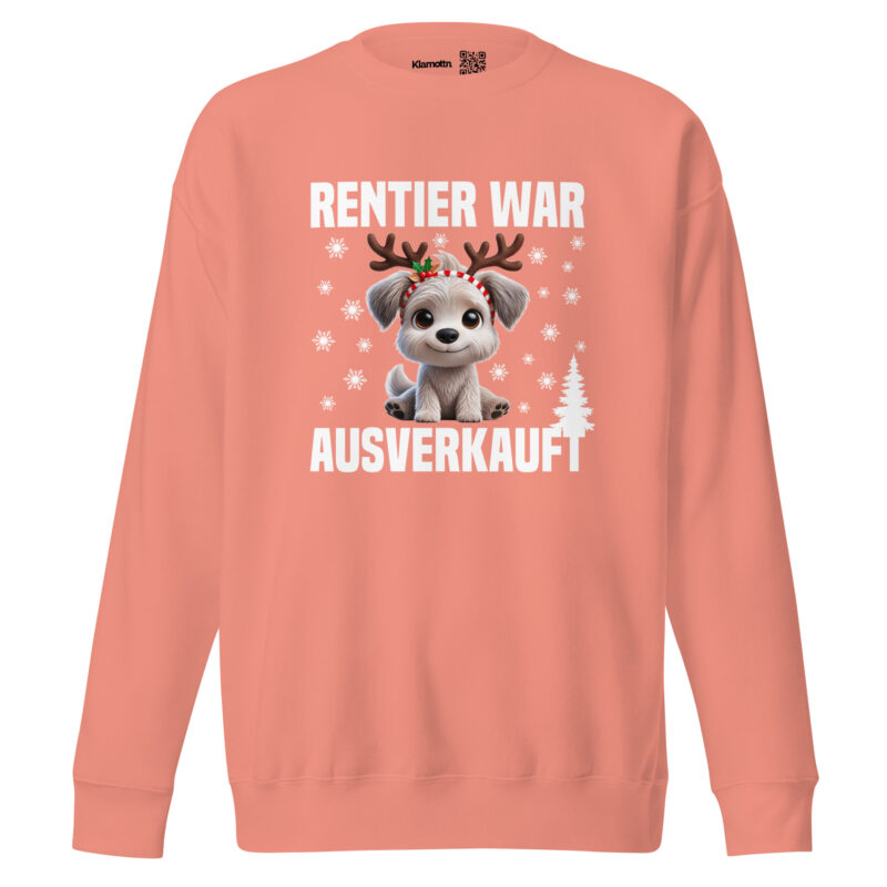 Rentier war ausverkauft Hund als Rudolph Unisex-Sweatshirt – Sweatshirts – klamottn.de