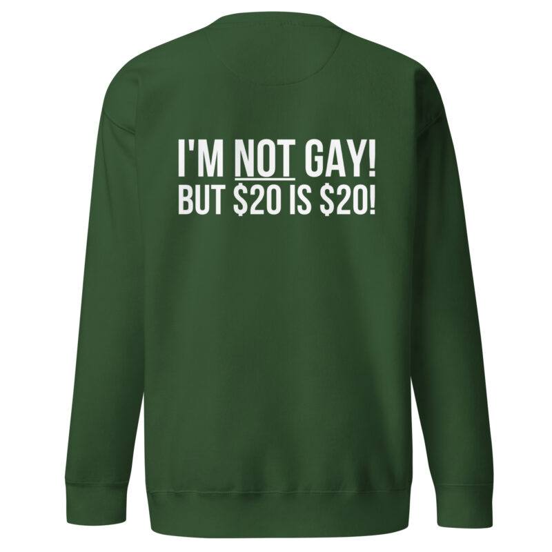 I'm not gay but $20 is $20 Unisex-Sweatshirt – Sweatshirts – klamottn.de