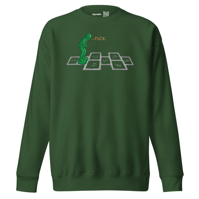 Soldat im Hüpfspiel Unisex-Sweatshirt