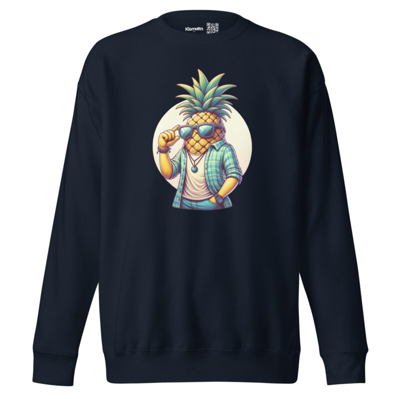 Coole Ananas mit Sonnenbrille Unisex-Sweatshirt
