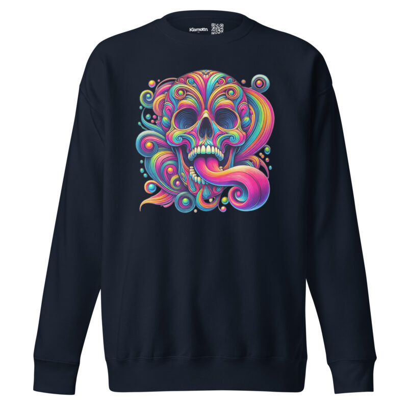 Psychedelischer Totenkopf Unisex-Sweatshirt – Sweatshirts – klamottn.de