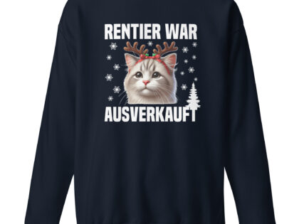 Rentier war ausverkauft Katze als Rudolph Unisex-Sweatshirt – Sweatshirts – klamottn.de Rentier war ausverkauft Katze als Rudolph Unisex-Sweatshirt – Sweatshirts – klamottn.de