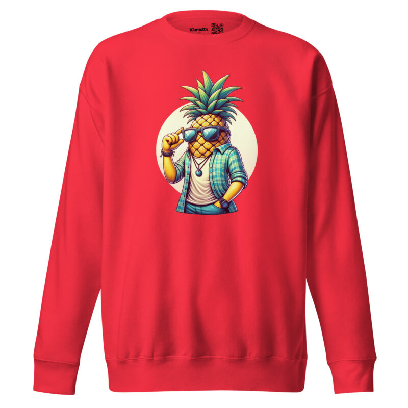 Coole Ananas mit Sonnenbrille Unisex-Sweatshirt