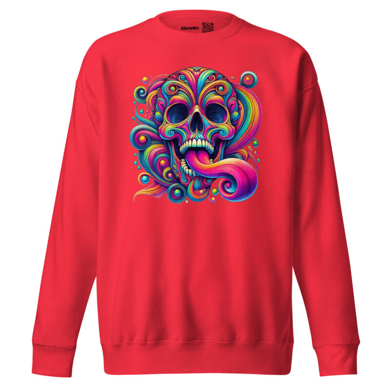Psychedelischer Totenkopf Unisex-Sweatshirt – Sweatshirts – klamottn.de