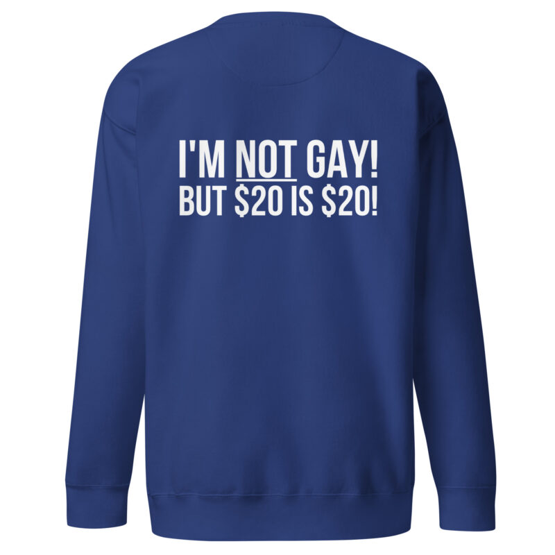 I'm not gay but $20 is $20 Unisex-Sweatshirt – Sweatshirts – klamottn.de