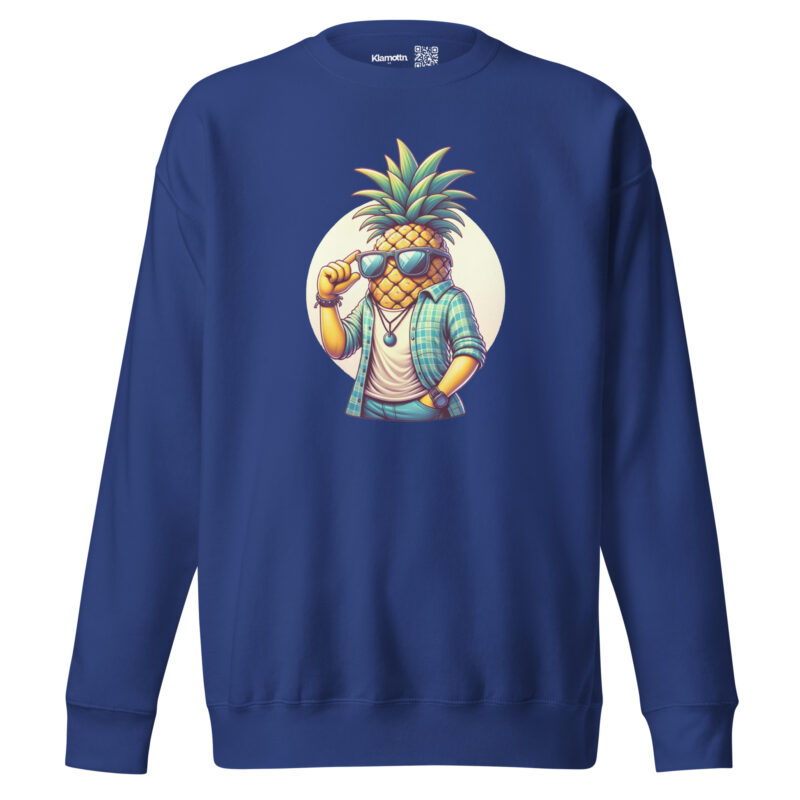 Coole Ananas mit Sonnenbrille Unisex-Sweatshirt
