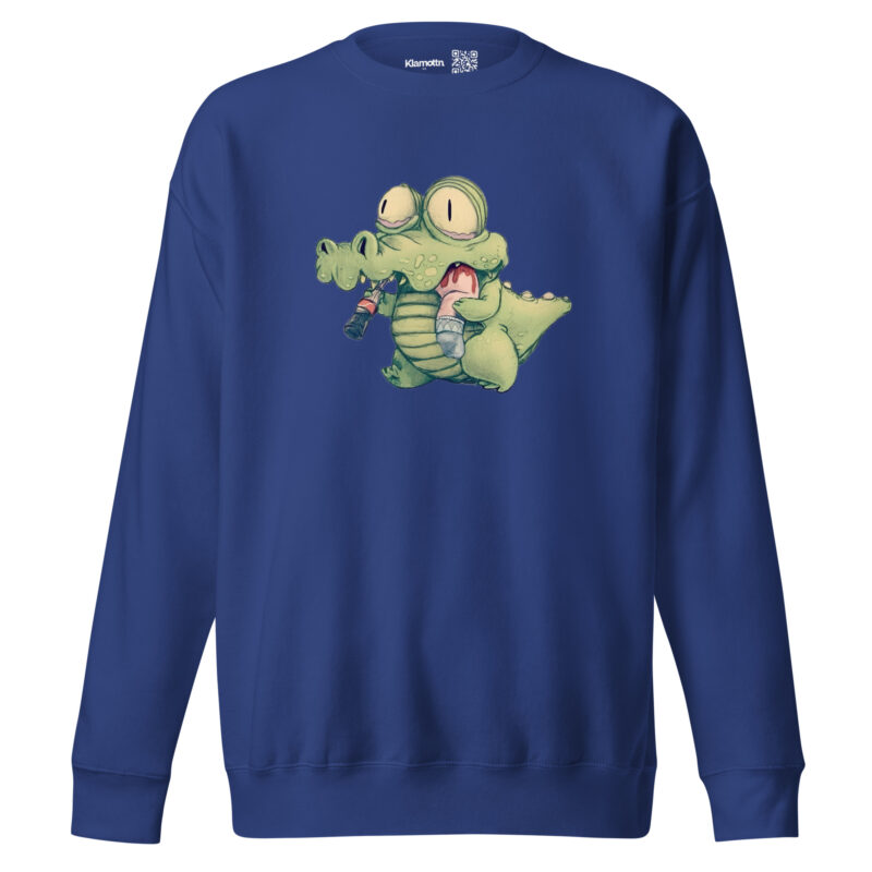Krokodil mit Cola und "Snack" Unisex-Sweatshirt – Sweatshirts – klamottn.de