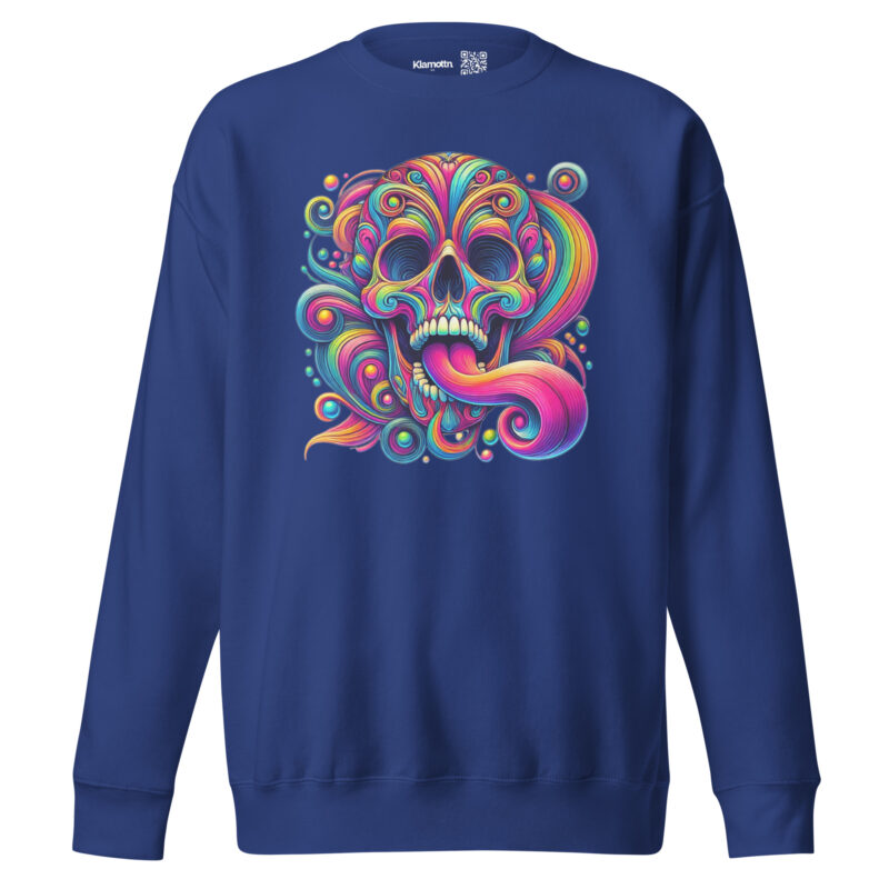 Psychedelischer Totenkopf Unisex-Sweatshirt – Sweatshirts – klamottn.de
