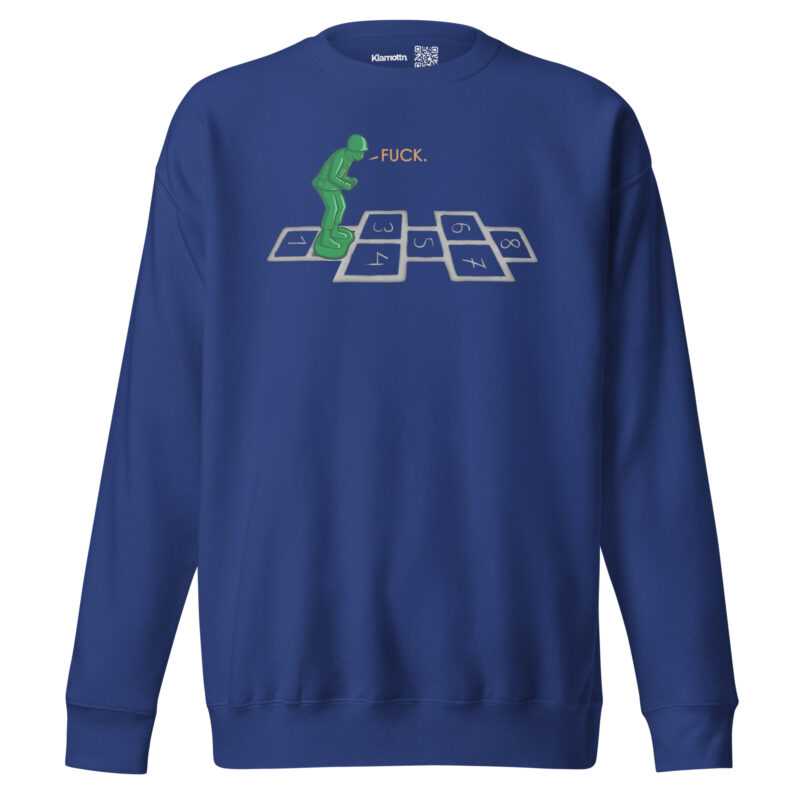 Soldat im Hüpfspiel Unisex-Sweatshirt