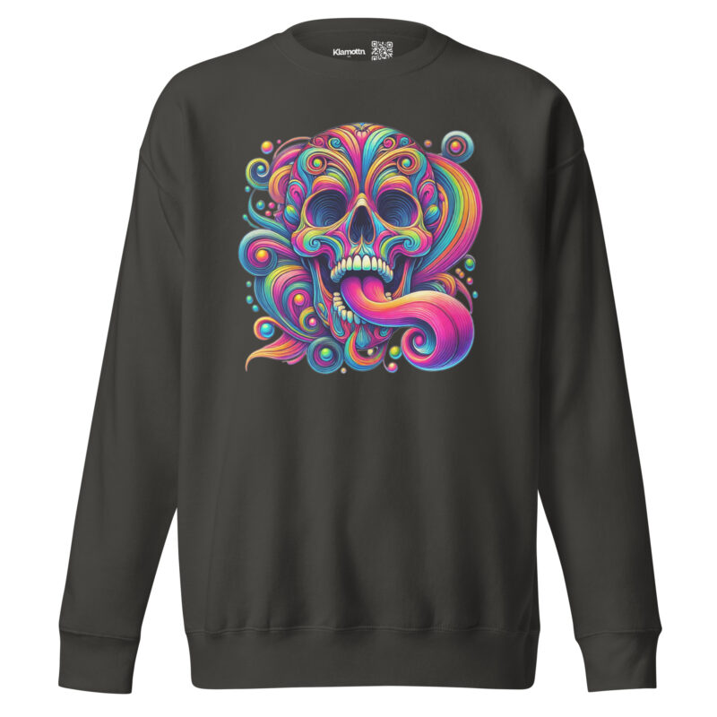 Psychedelischer Totenkopf Unisex-Sweatshirt – Sweatshirts – klamottn.de