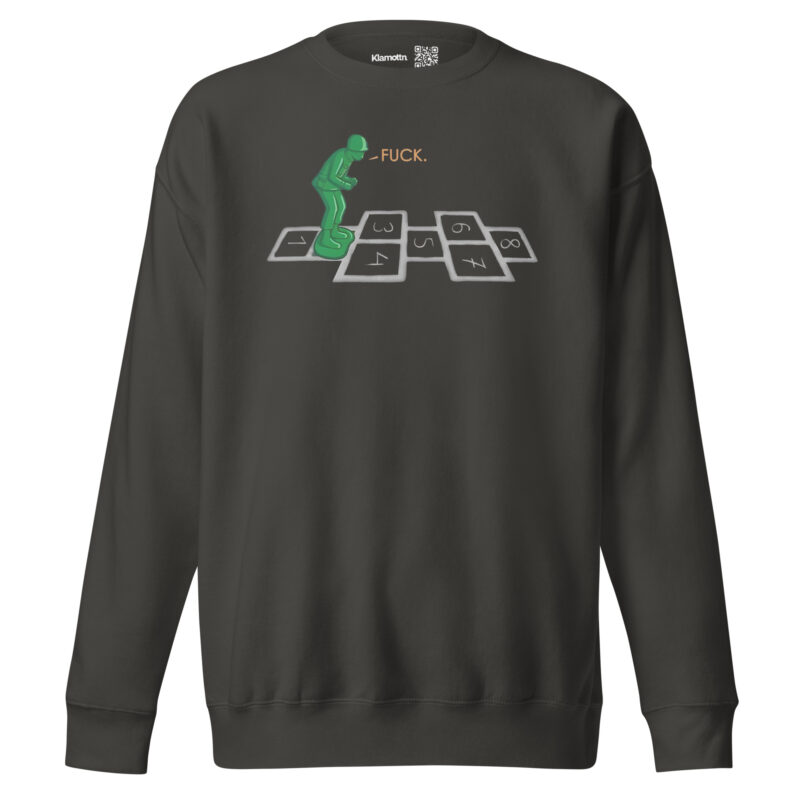 Soldat im Hüpfspiel Unisex-Sweatshirt