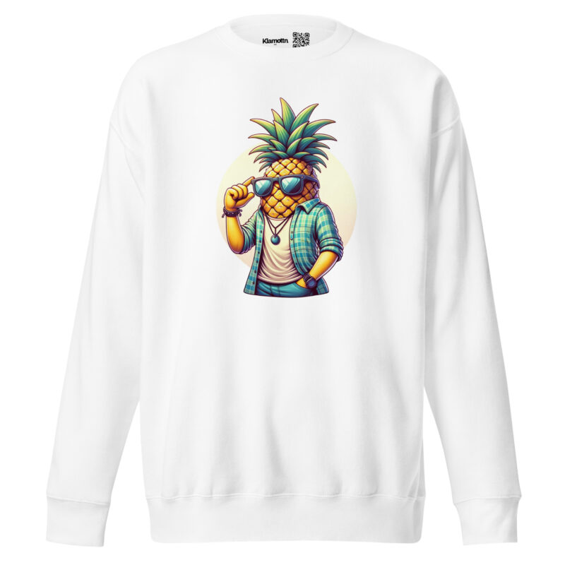 Coole Ananas mit Sonnenbrille Unisex-Sweatshirt