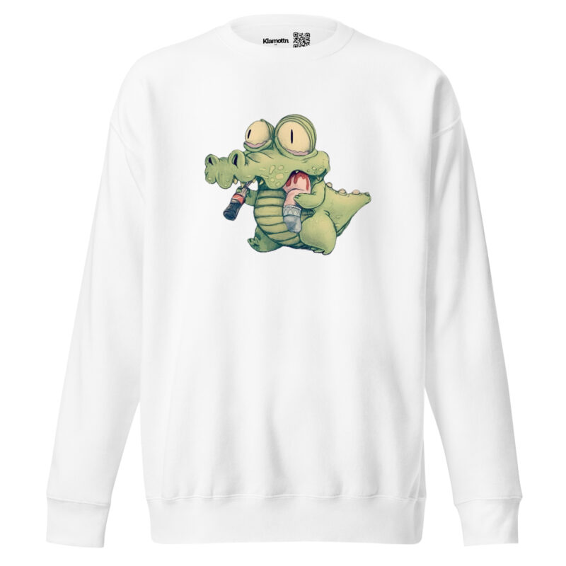 Krokodil mit Cola und "Snack" Unisex-Sweatshirt – Sweatshirts – klamottn.de