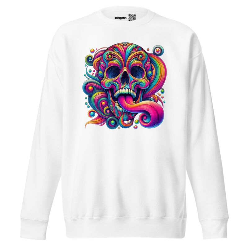Psychedelischer Totenkopf Unisex-Sweatshirt – Sweatshirts – klamottn.de