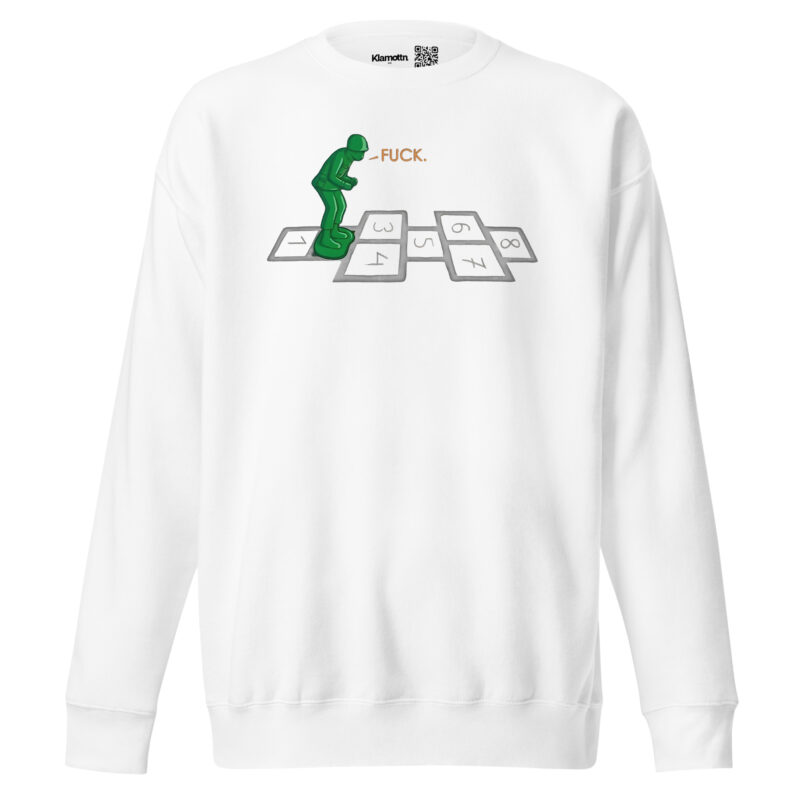 Soldat im Hüpfspiel Unisex-Sweatshirt