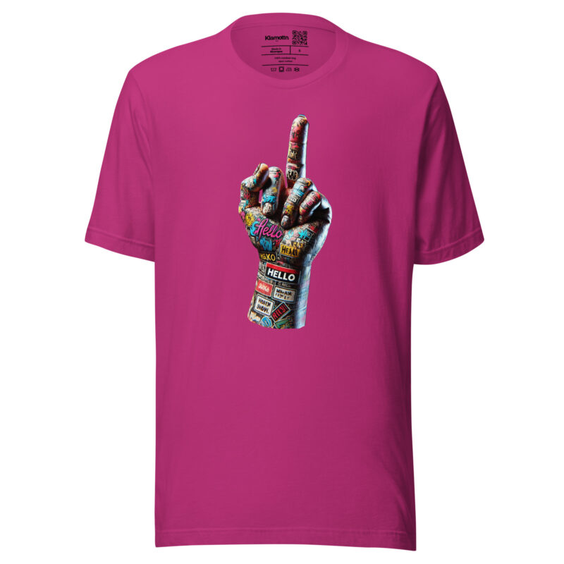 Urban Street Art Style Fick dich Fuck you Graffiti Hand Unisex-T-Shirt