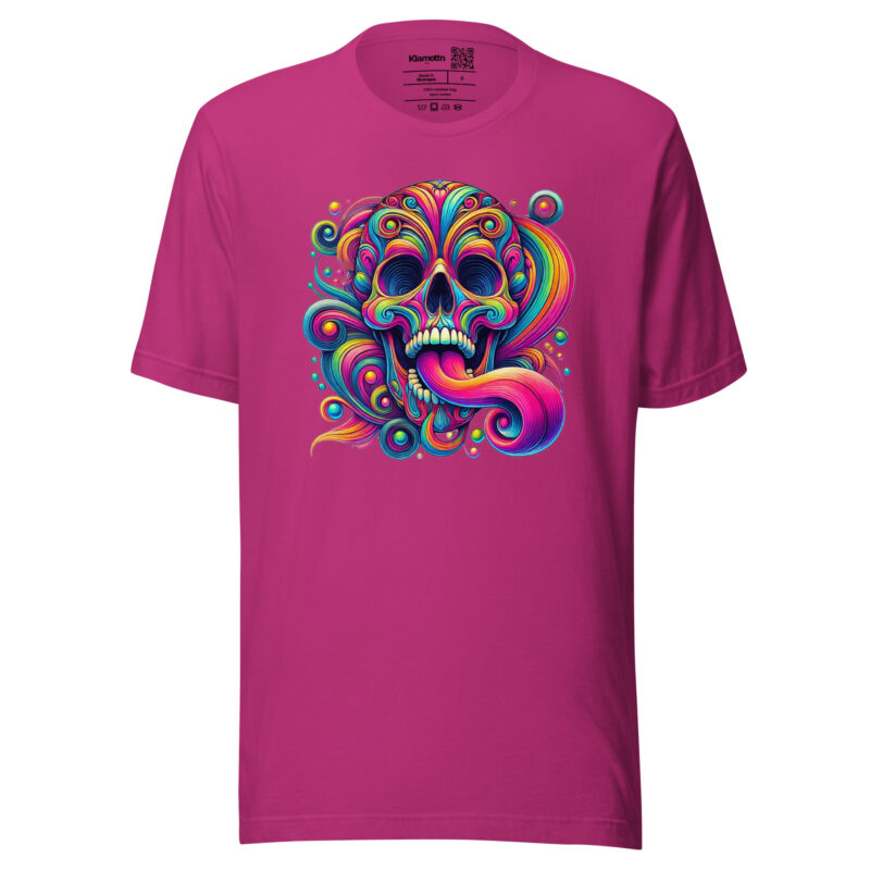 Psychedelischer Totenkopf Unisex-T-Shirt – T-Shirts – klamottn.de